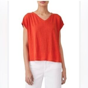 Will Smith coral red sleeveless Shirt size small